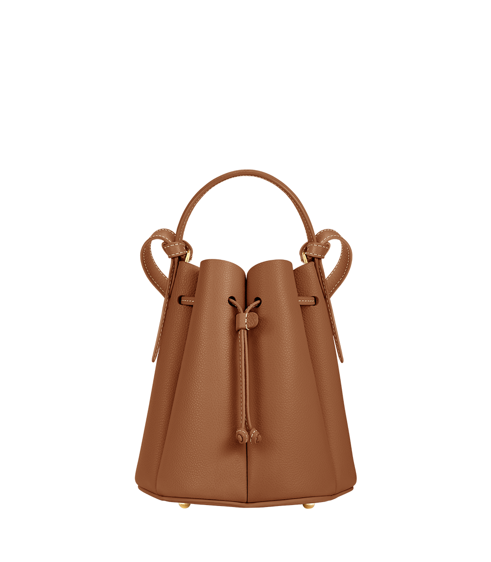 NUMÉRO HUIT MINI Polène | Bolso - Numéro Huit Mini - Camel Piel Granulada – Polène ES