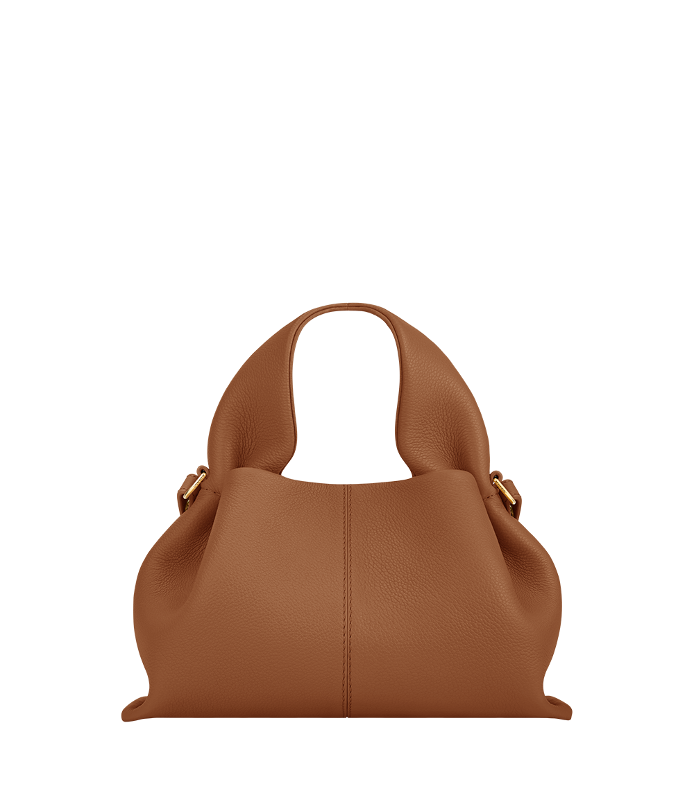 Polène | Bolso - Numéro Neuf Mini - Camel Piel Granulada – Polène ES