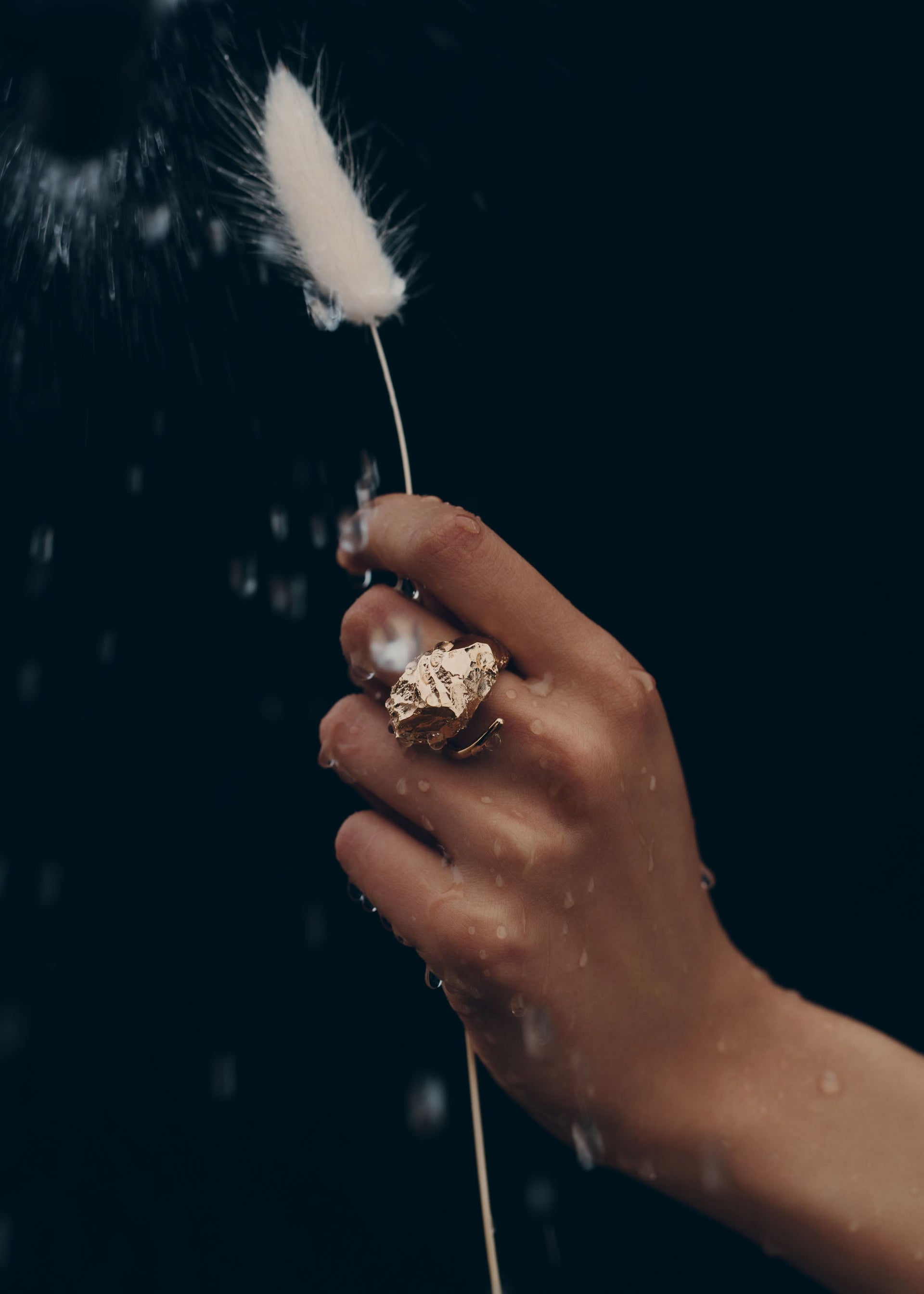 Anillo Eroz - chapada en oro de 24 quilates​