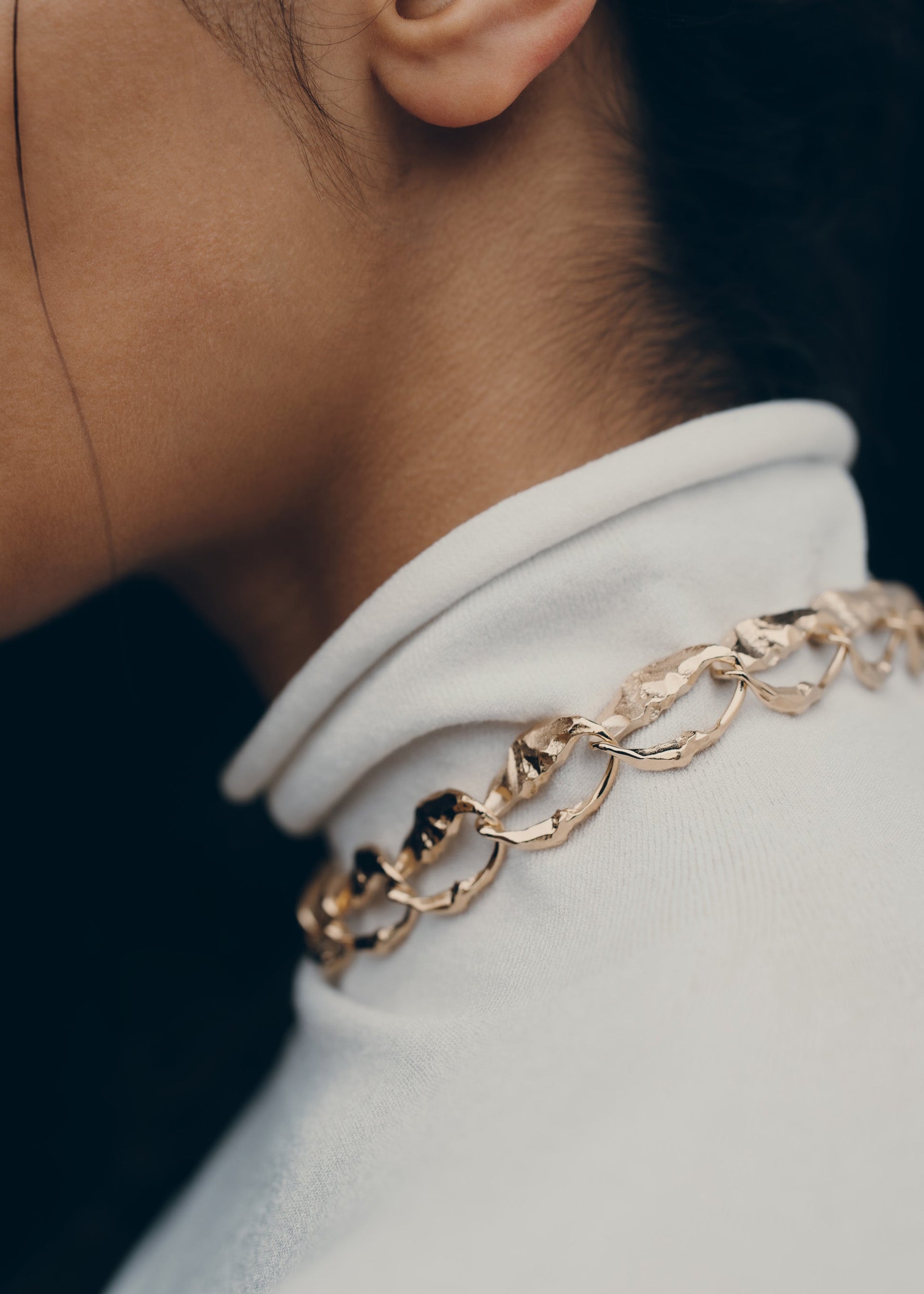 Cadena Eroz - chapada en oro de 24 quilates​