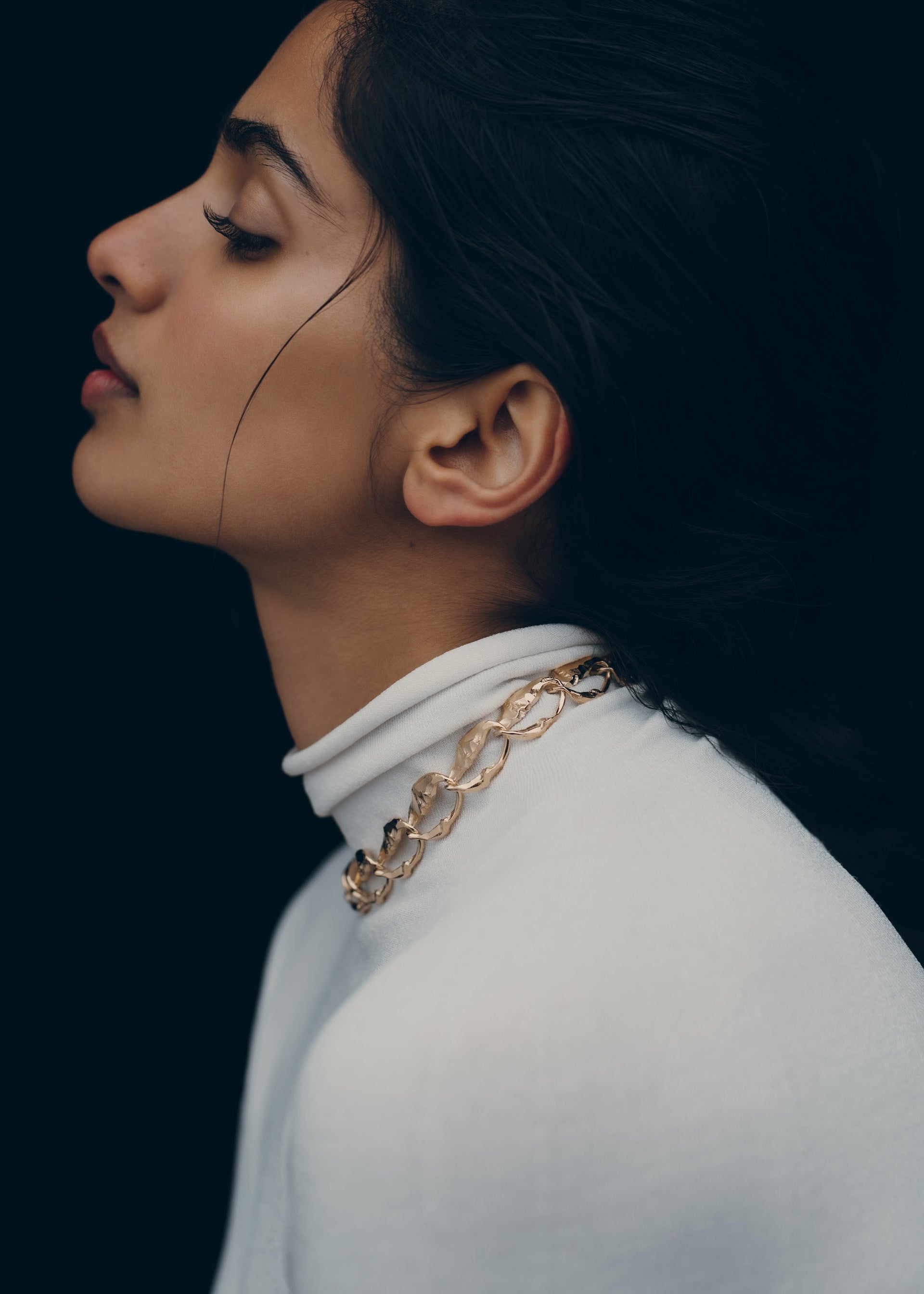 Cadena Eroz - chapada en oro de 24 quilates​