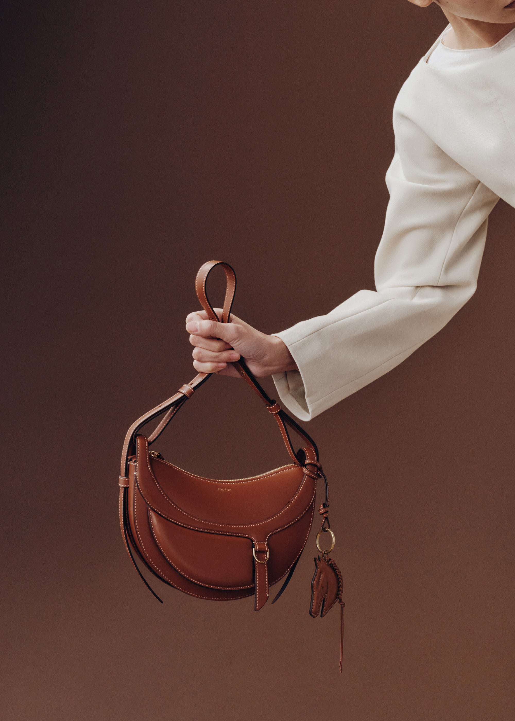 Polène I Bag - Numéro Dix - Galop Cognac – Polène ES