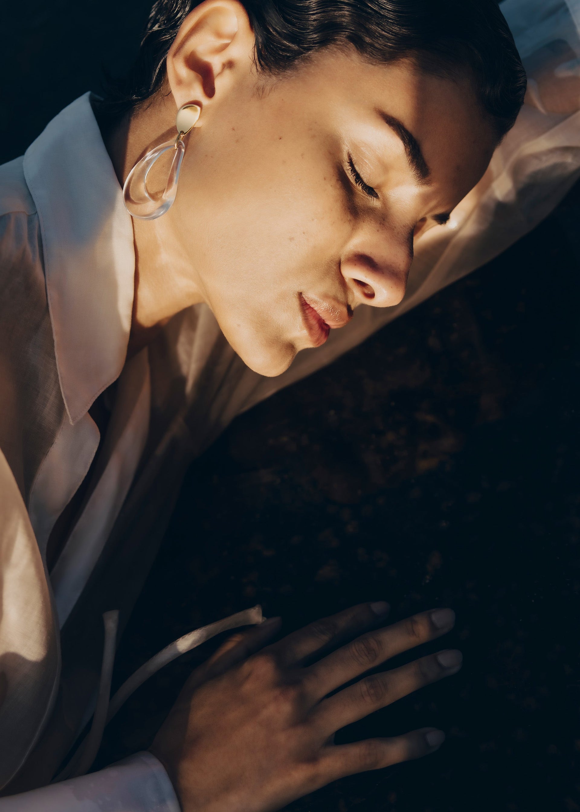 Pendientes largos Naé - Vidrio