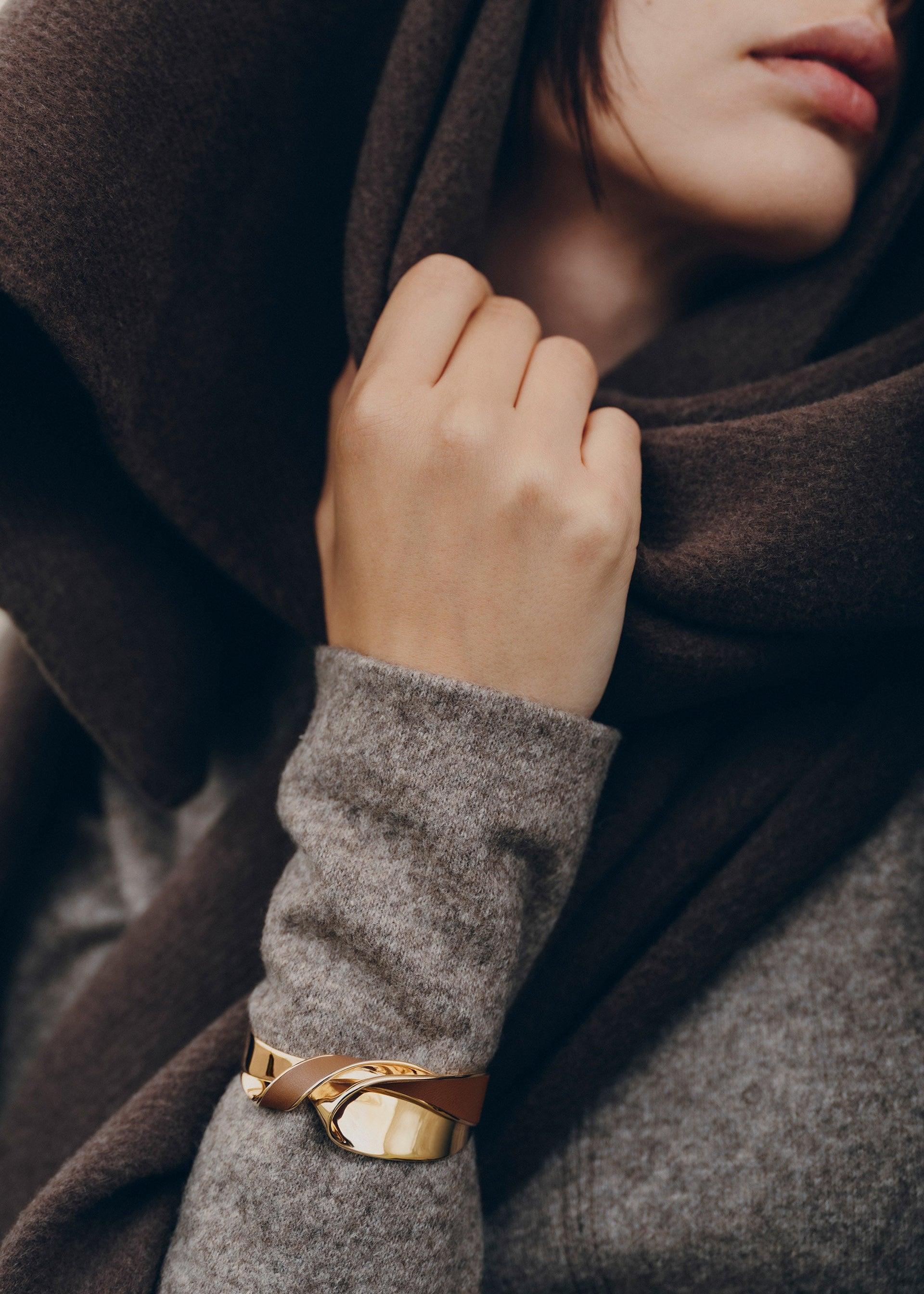 Brazalete Éole - Piel Camel