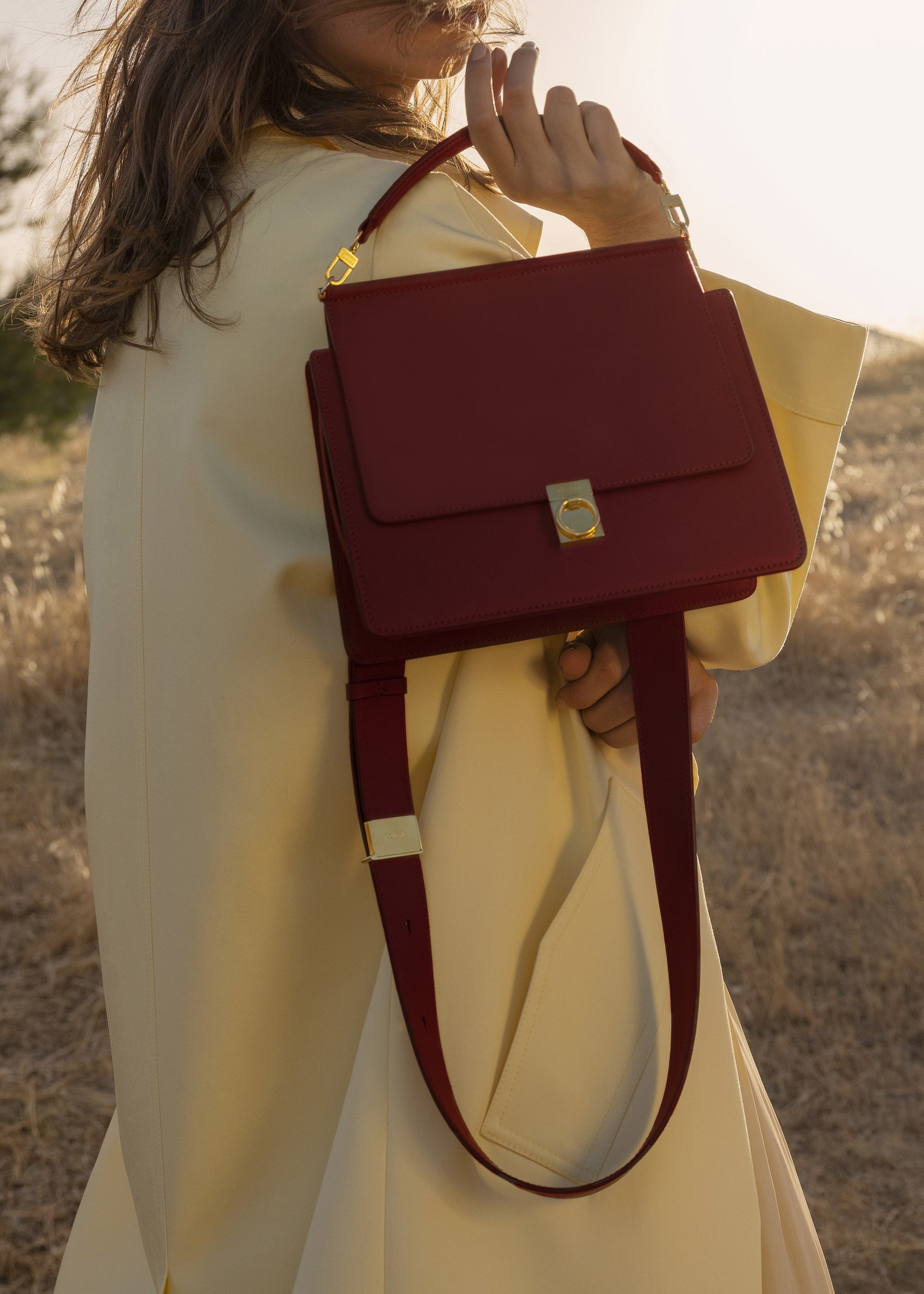 Numéro Sept - Burdeos Piel Lisa