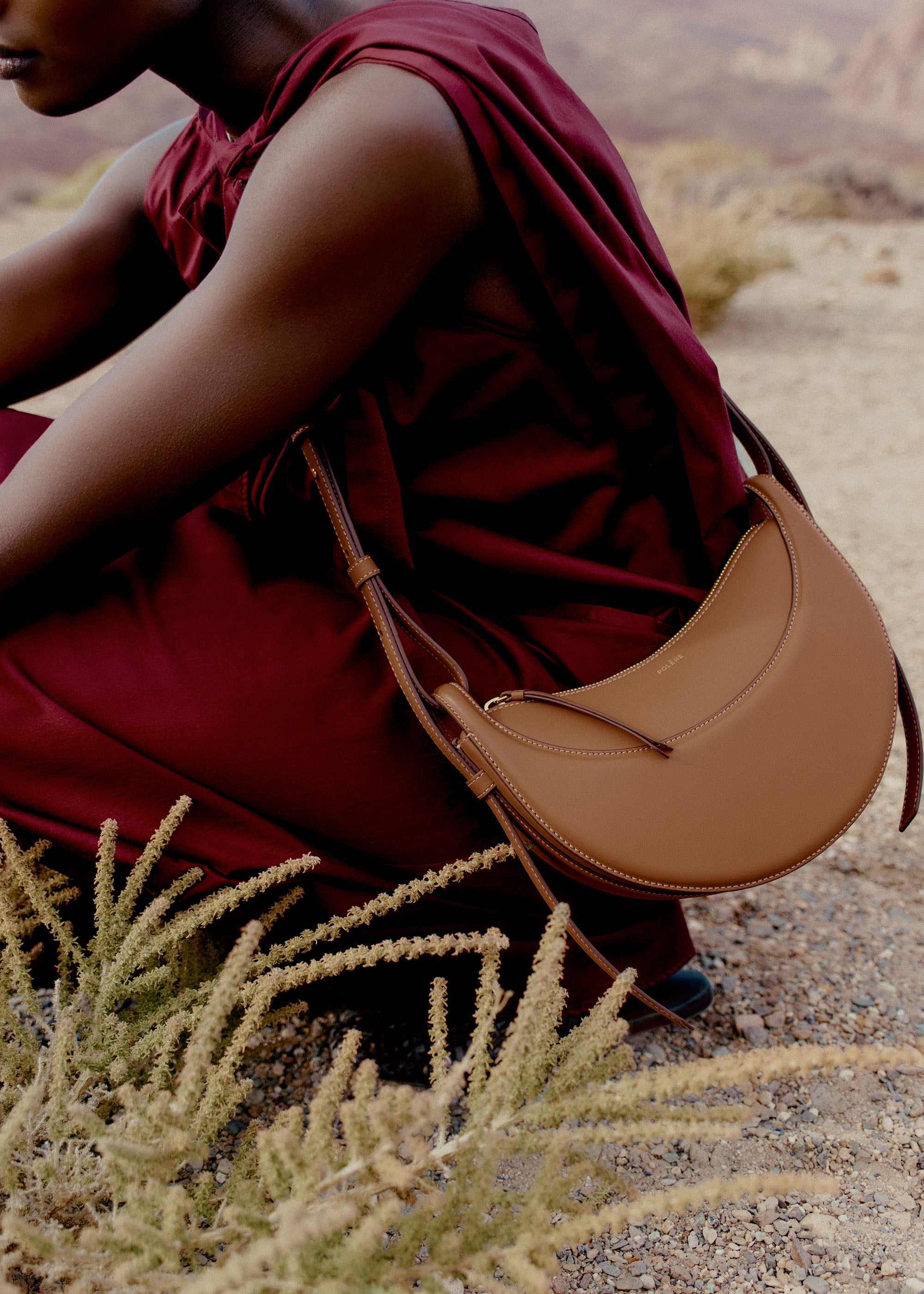 Polène | Bag - Numéro Dix - Smooth Camel – Polène ES