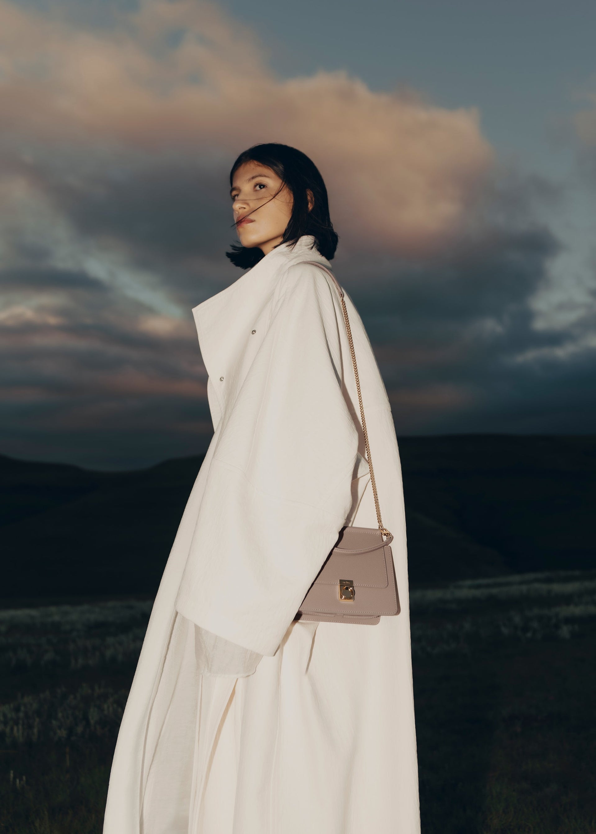 Numéro Sept Mini - Gris Topo Piel Granulada