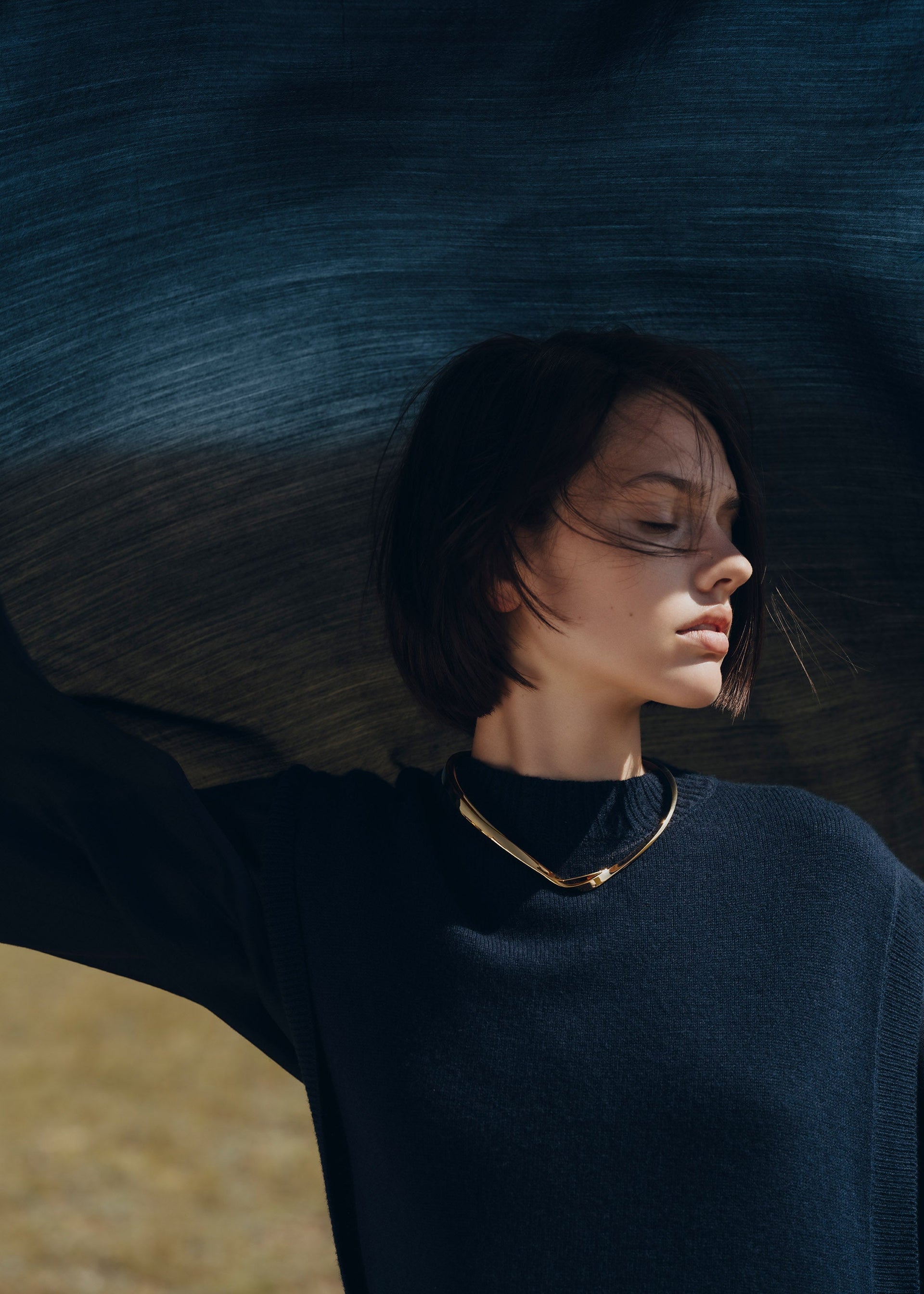 Collar Éole​ - chapada en oro de 24 quilates​