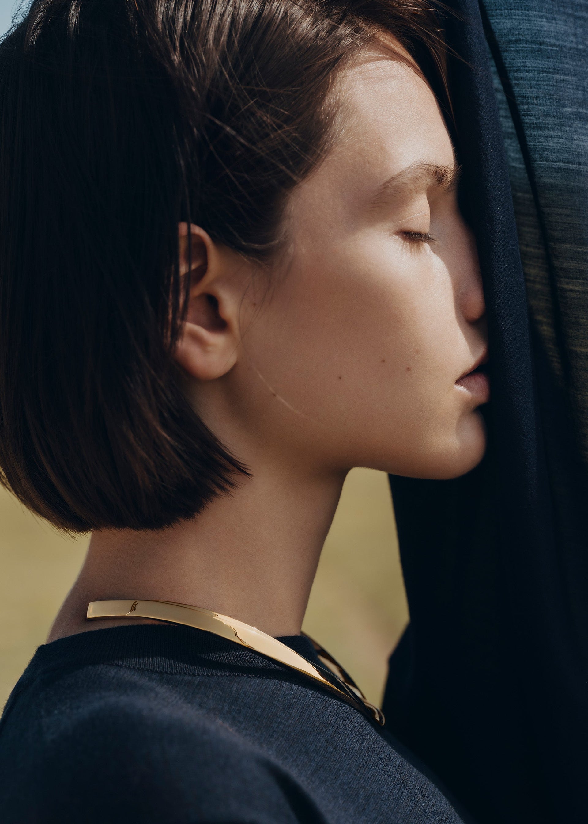 Collar Éole​ - chapada en oro de 24 quilates​