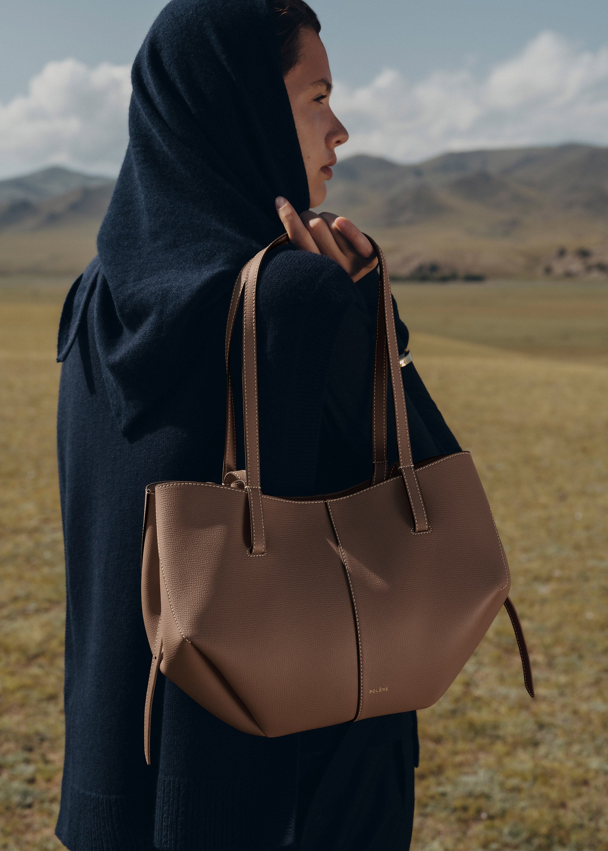 Polène | Bag - Cyme Mini - Textured Root – Polène ES