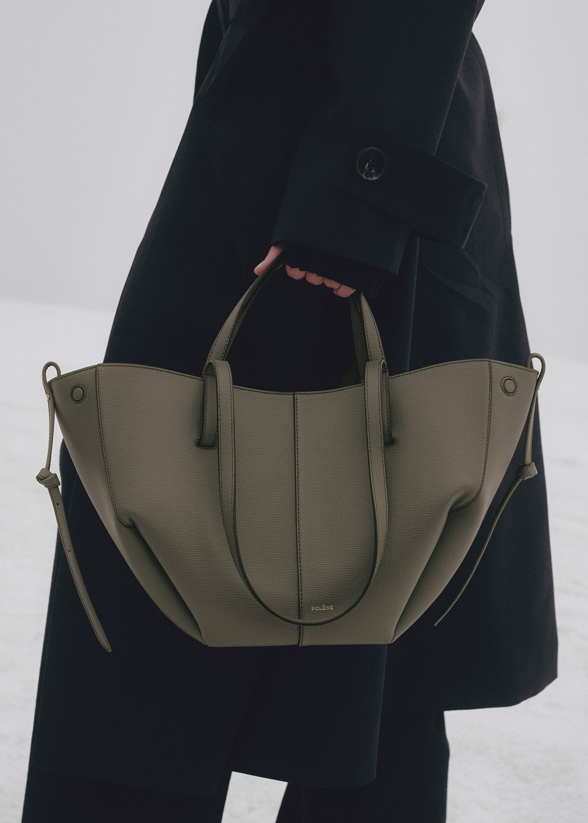 Cyme Mini - Verde Ahumado Piel Granulada