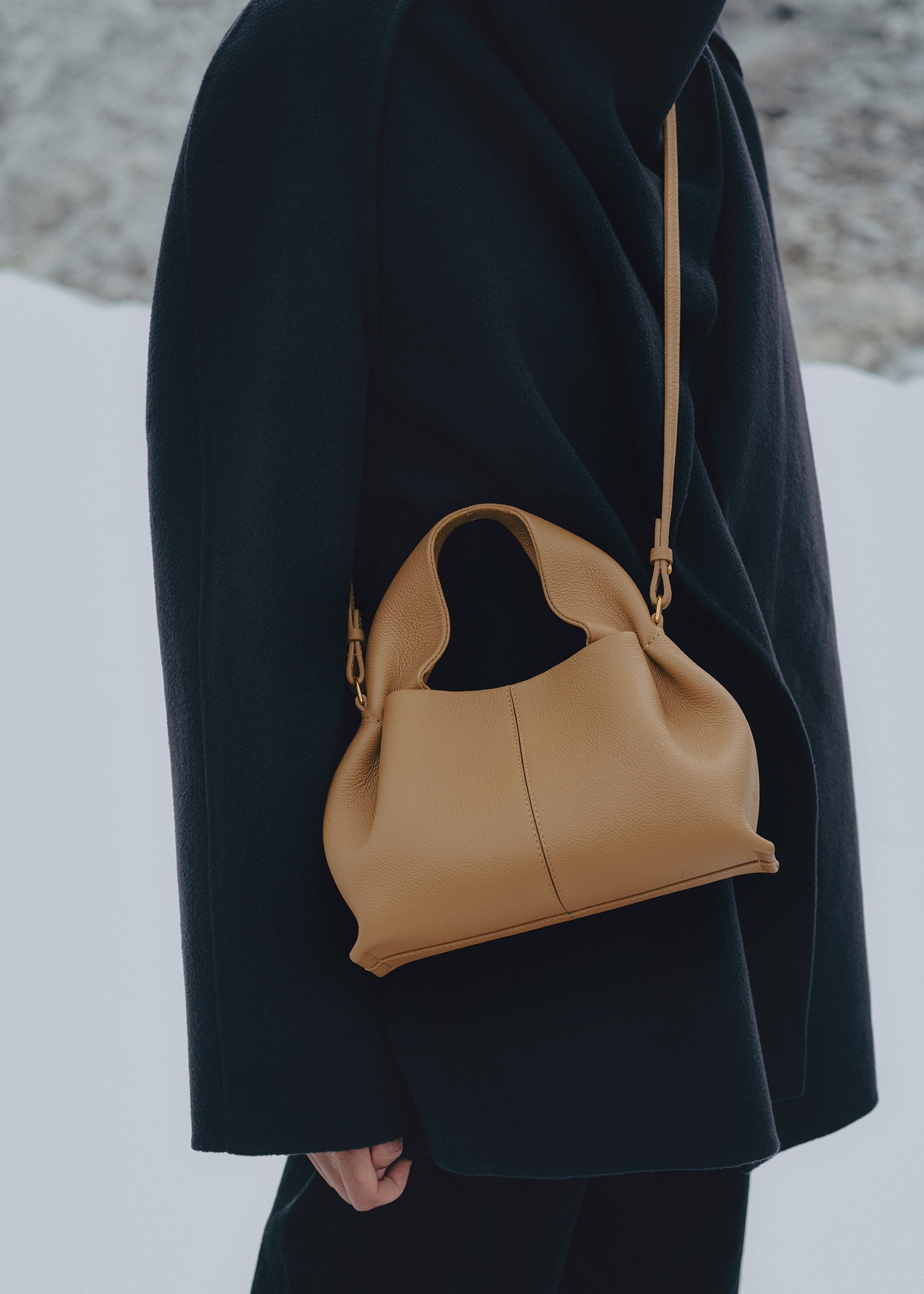 Polène | Bag - Numéro Neuf Mini - Textured Ocher – Polène ES