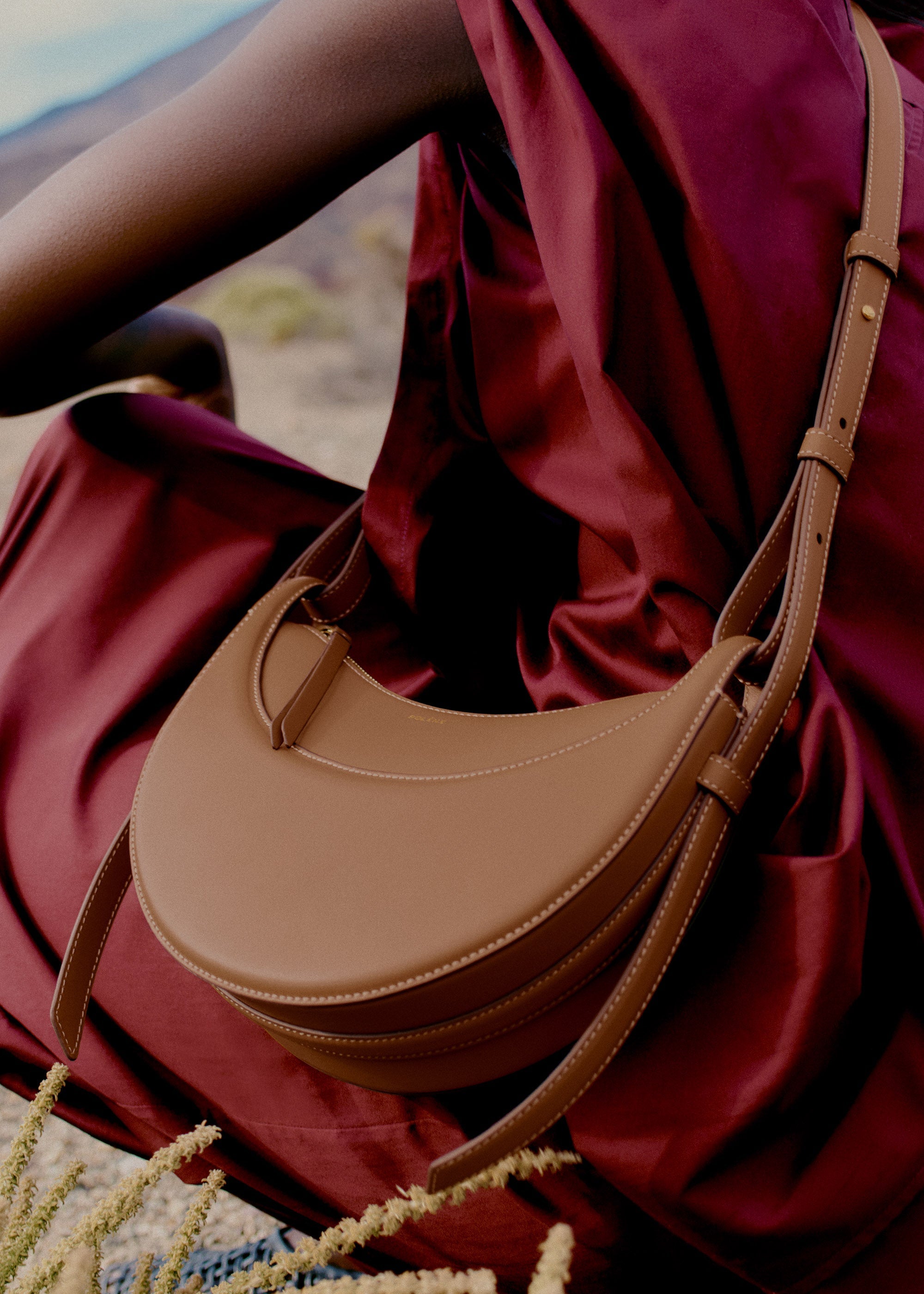 Polene ポレーヌNumero Dix エディション キャメル Polène | Bag - Numéro Dix - Smooth Camel – Polène ES