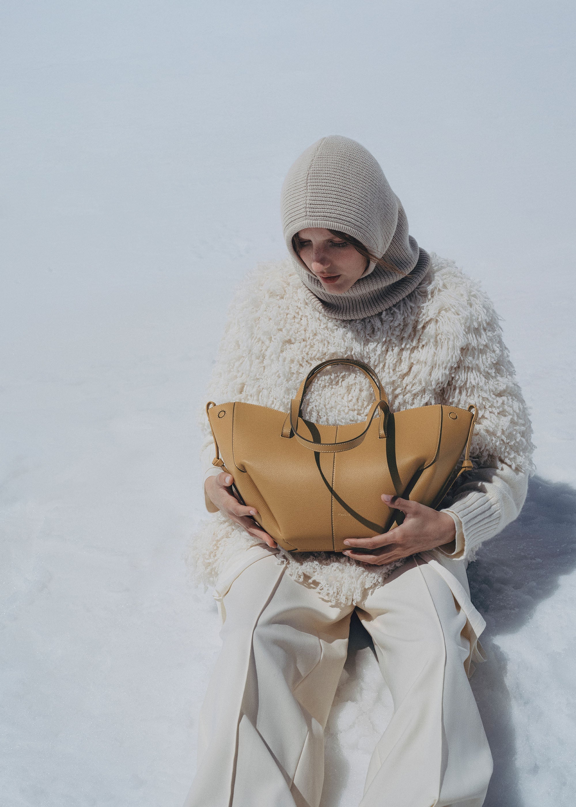 Polène | Bag - Cyme Mini - Textured Ocher – Polène ES