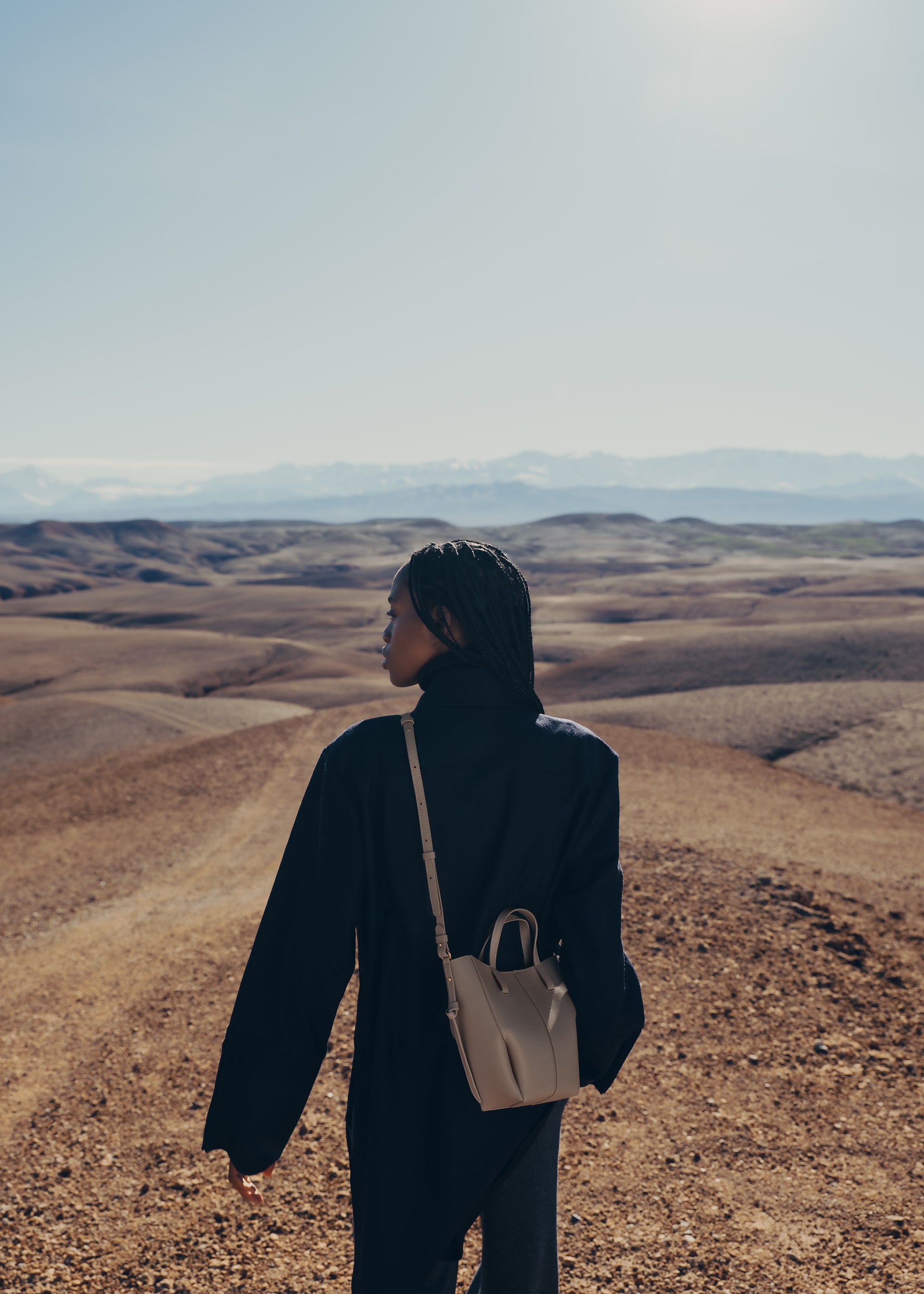 Polène | Bag - Cyme Tote Nano - Textured Taupe – Polène ES