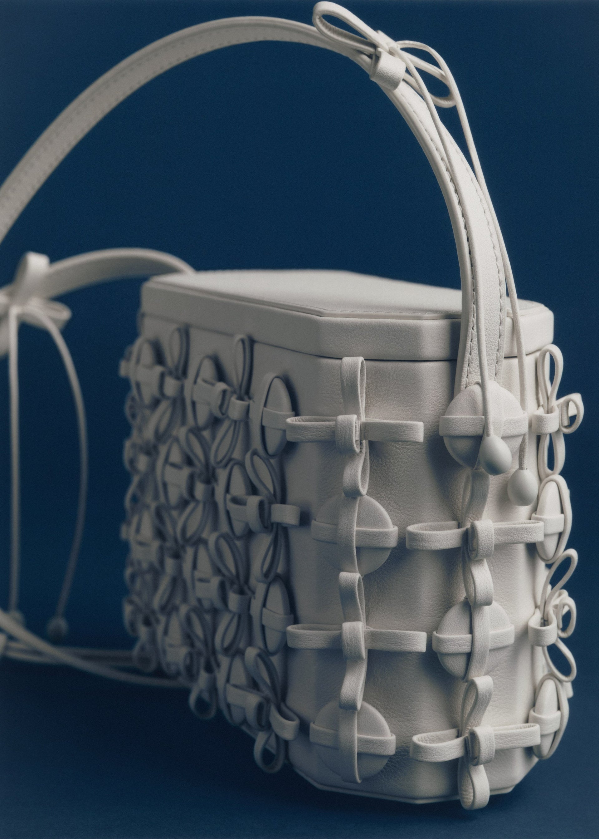 Button Bow Box - Porcelana