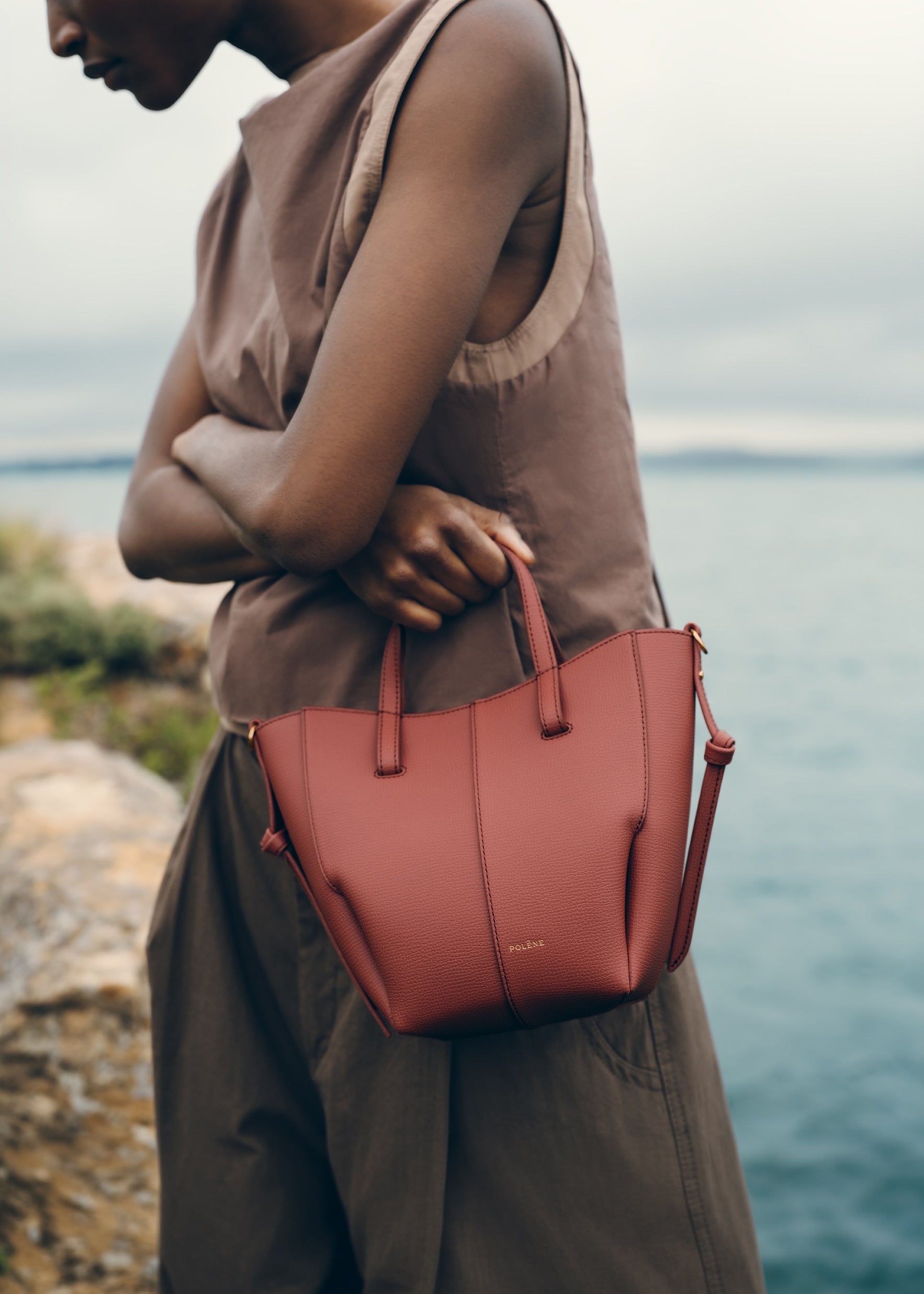 Cyme Tote Nano - Terracota Piel Granulada