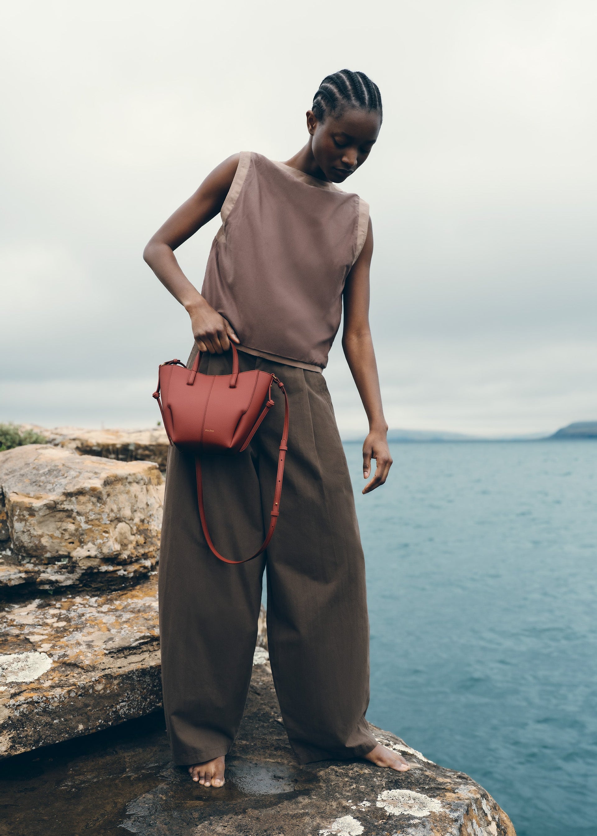 Cyme Tote Nano - Terracota Piel Granulada