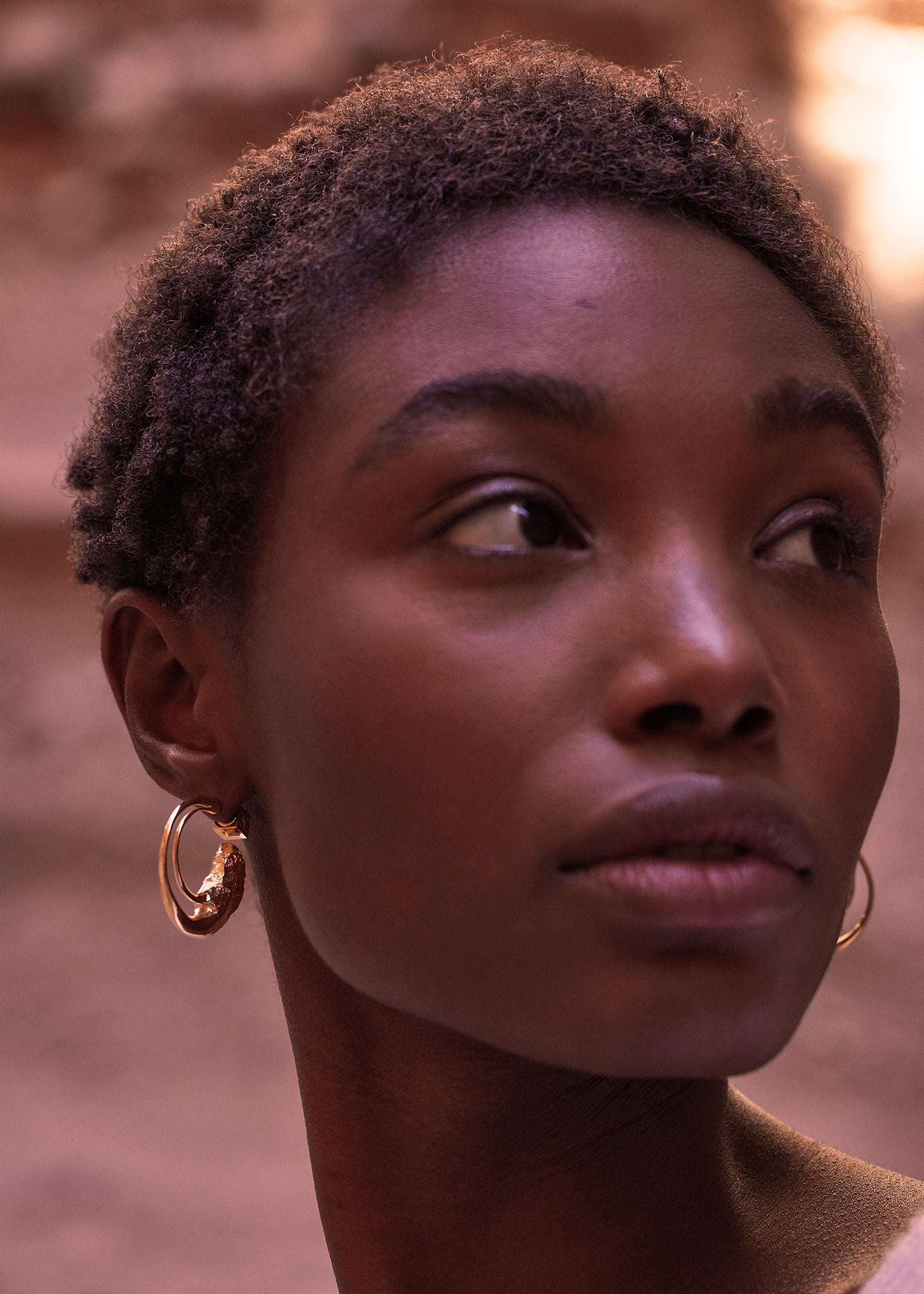 Aros Eroz​ - chapada en oro de 24 quilates​