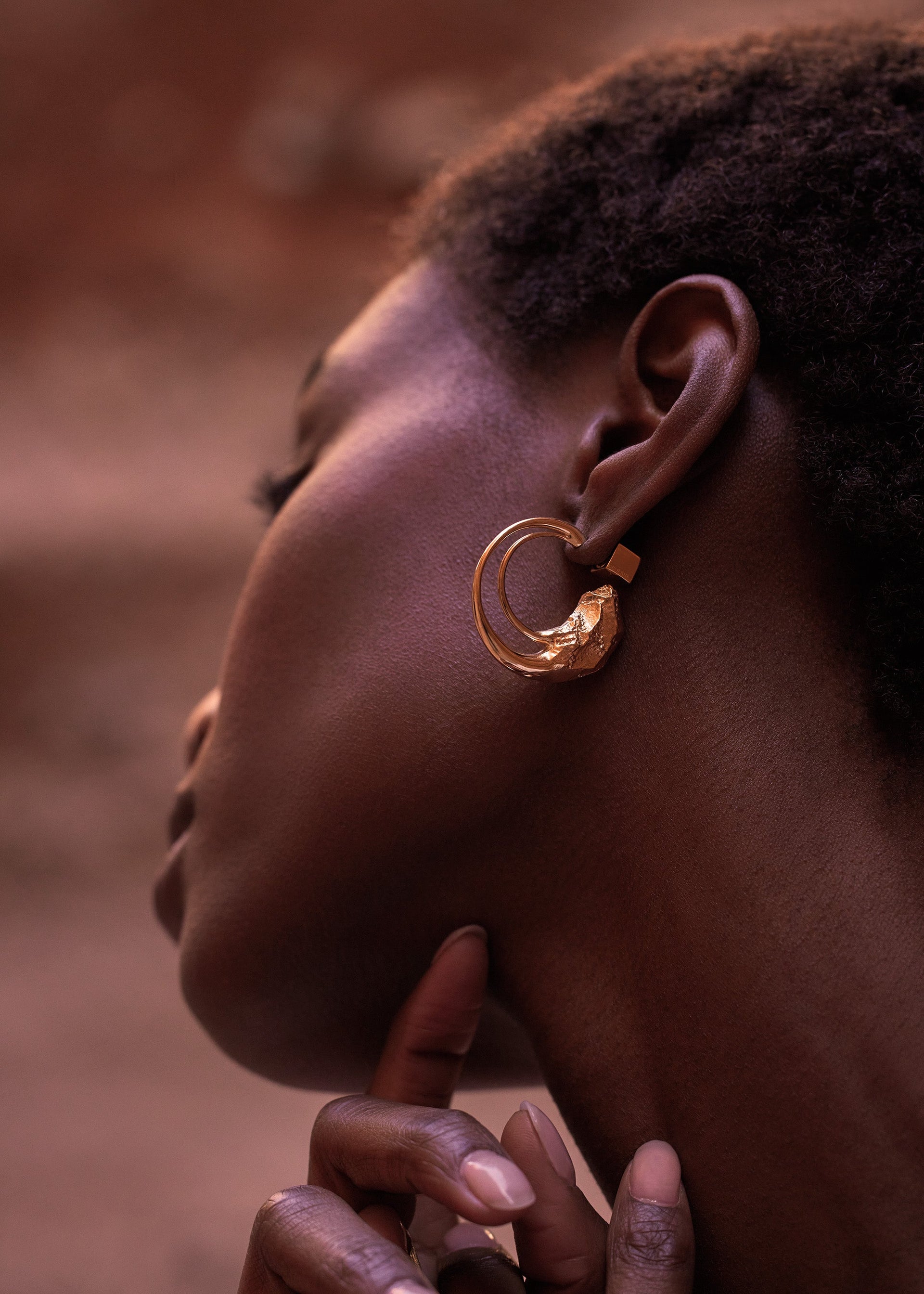 Aros Eroz​ - chapada en oro de 24 quilates​