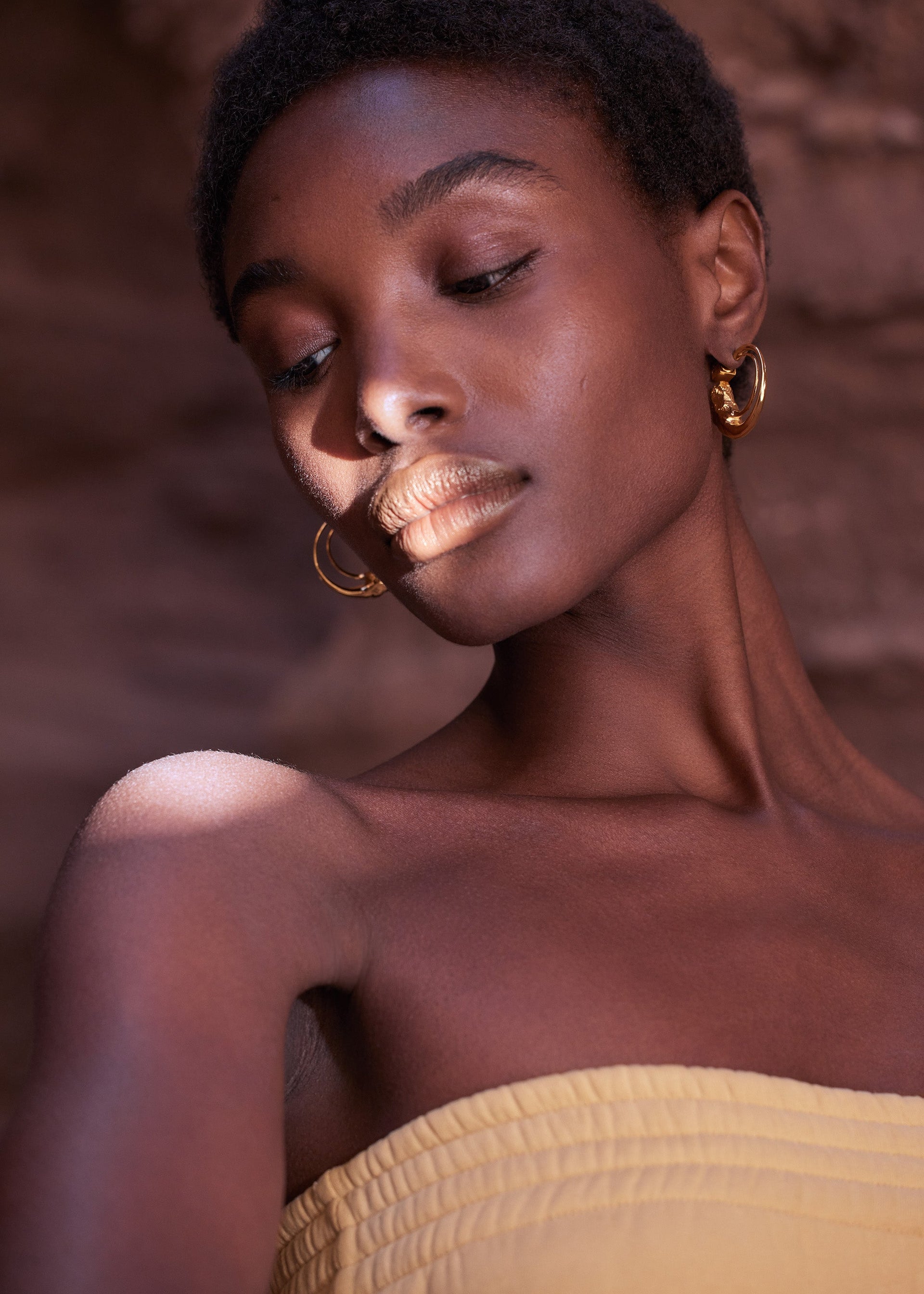 Aros Eroz​ - chapada en oro de 24 quilates​