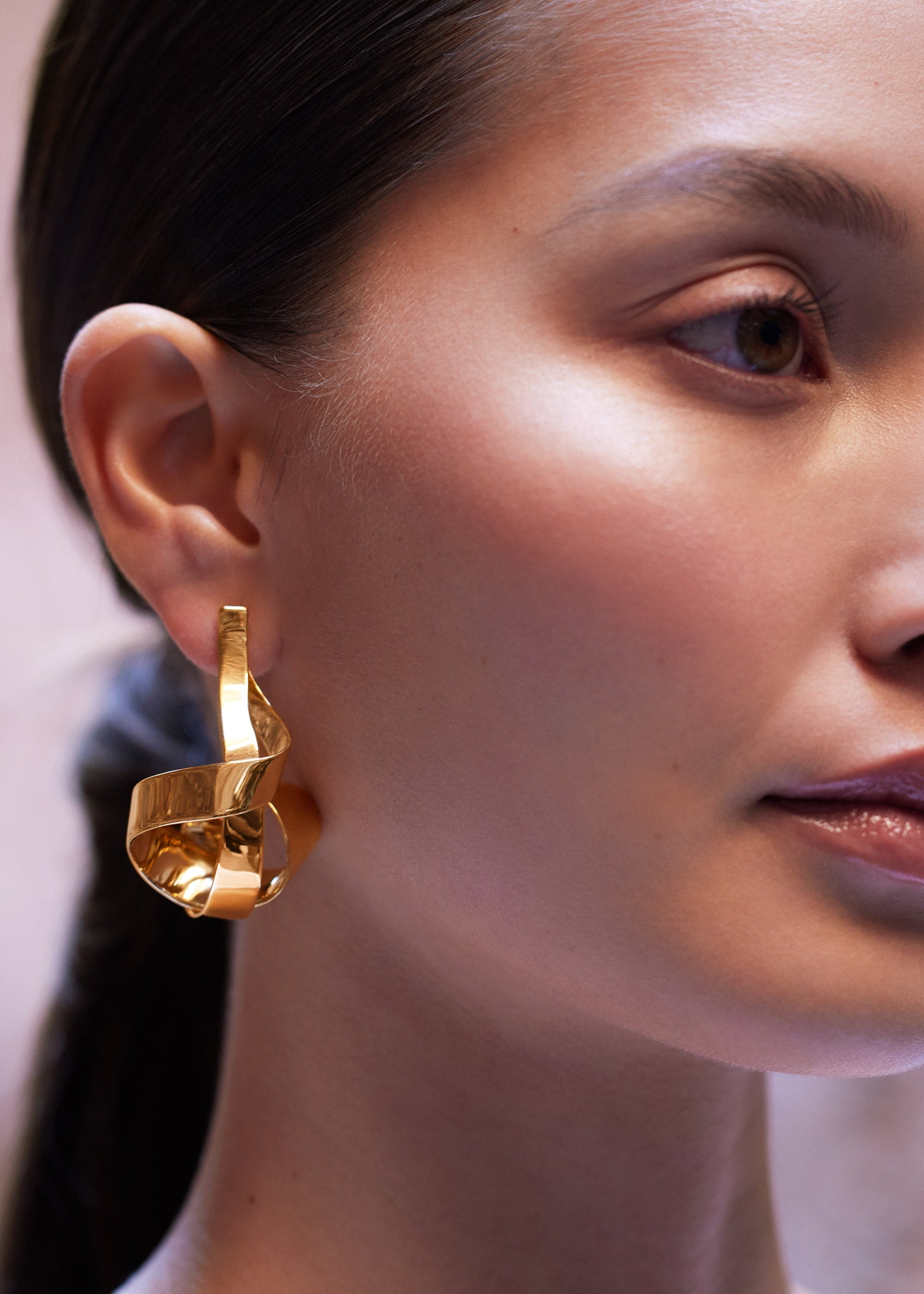 Pendientes en espiral Éole​ - Bañada en oro de 24 quilates​