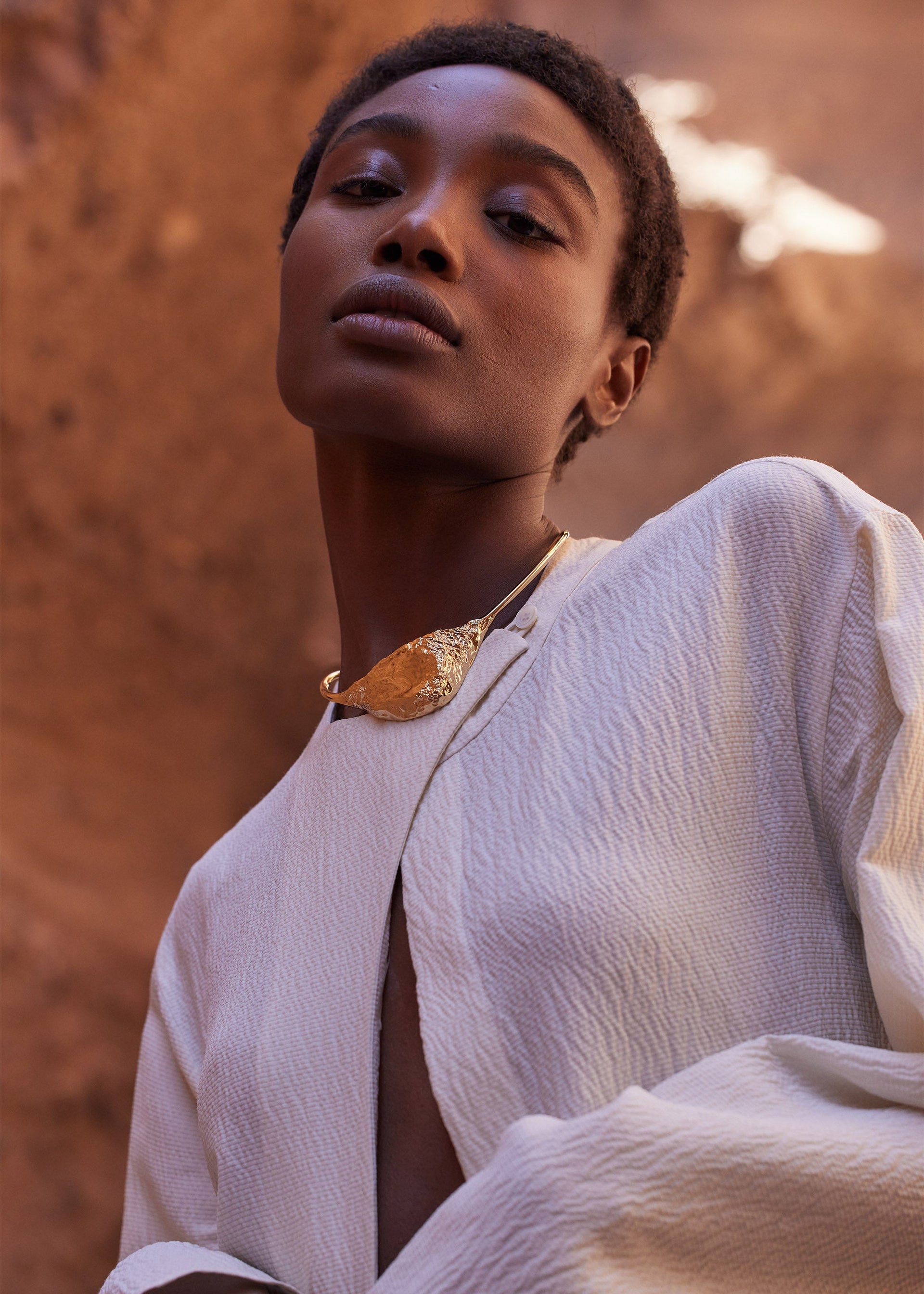 Collar Eroz - chapada en oro de 24 quilates​