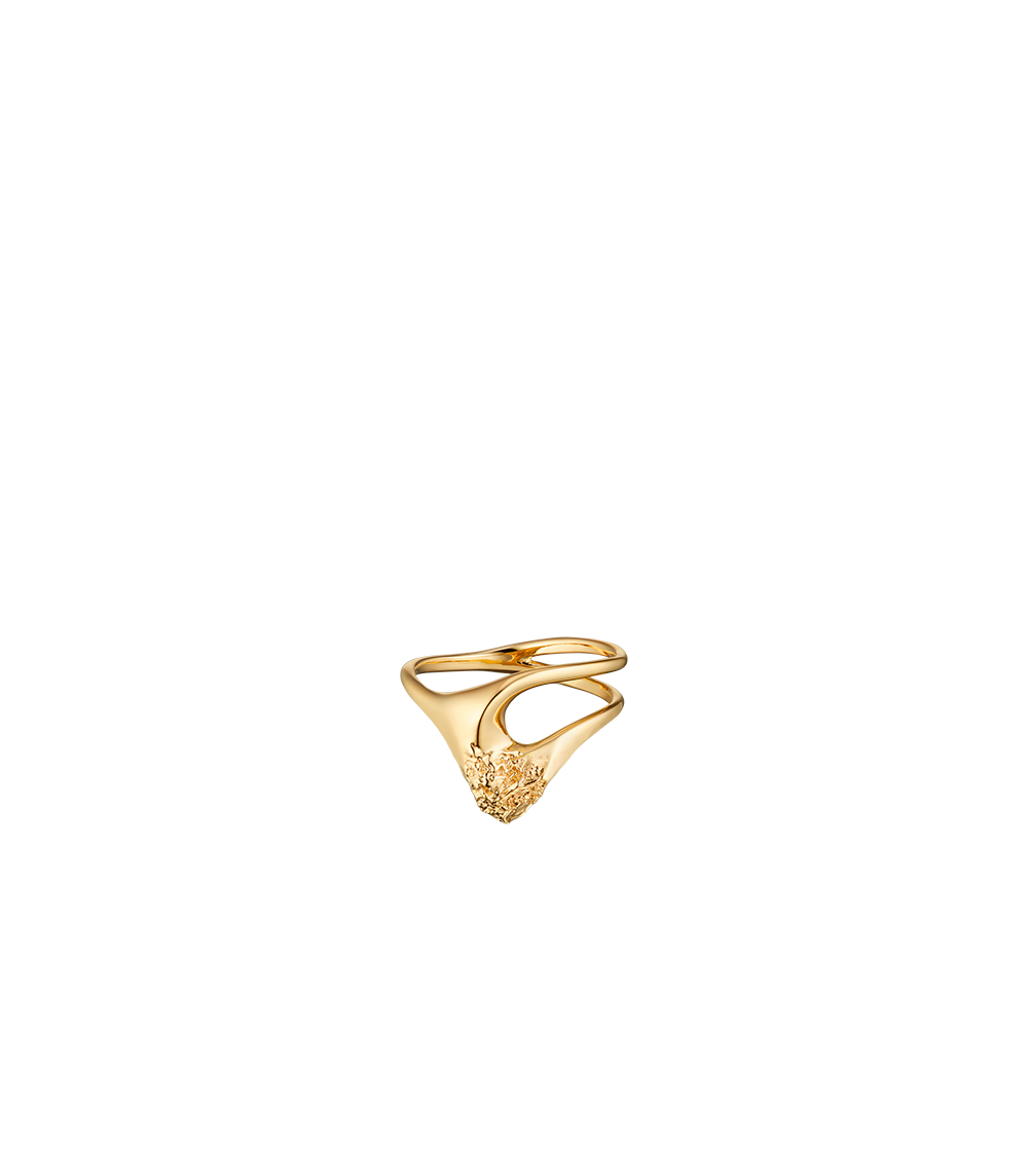 Anillo fino Eroz​ - chapada en oro de 24 quilates​
