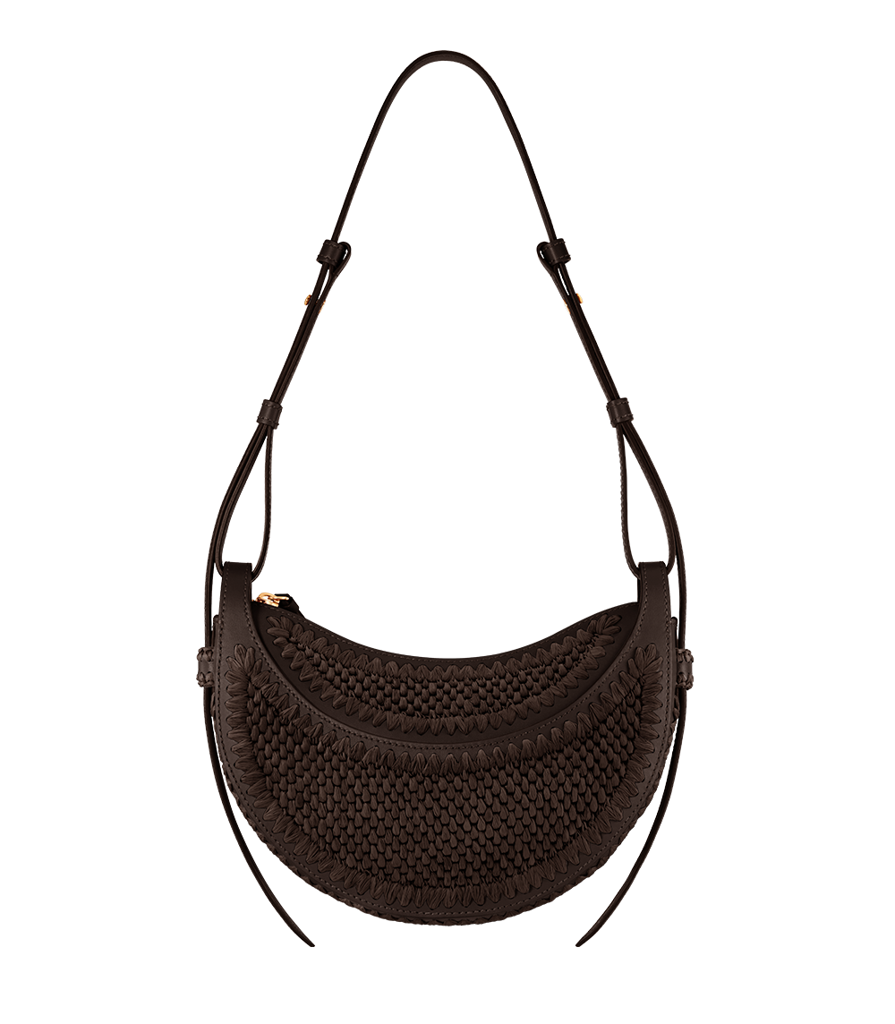 Polène | Bag - Numéro Dix - Raffia Ebony – Polène ES